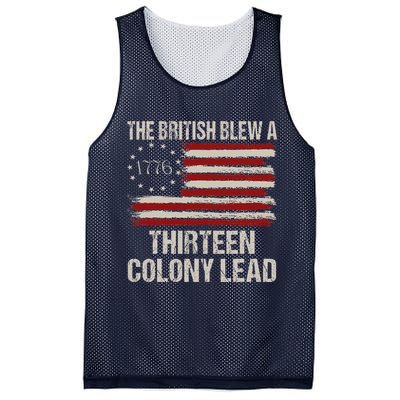 The British Blew A 13 Colony Lead Funny 4th Of July Funny Mesh Reversible Basketball Jersey Tank