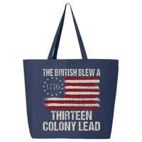 The British Blew A 13 Colony Lead Funny 4th Of July Funny 25L Jumbo Tote