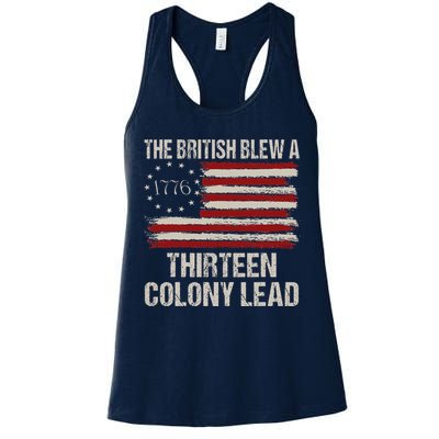 The British Blew A 13 Colony Lead Funny 4th Of July Funny Womens Tank Top