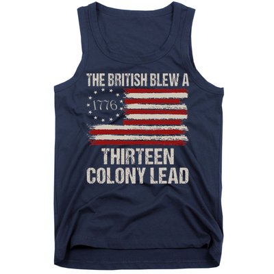 The British Blew A 13 Colony Lead Funny 4th Of July Funny Tank Top