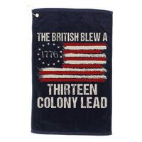 The British Blew A 13 Colony Lead Funny 4th Of July Funny Golf Towel