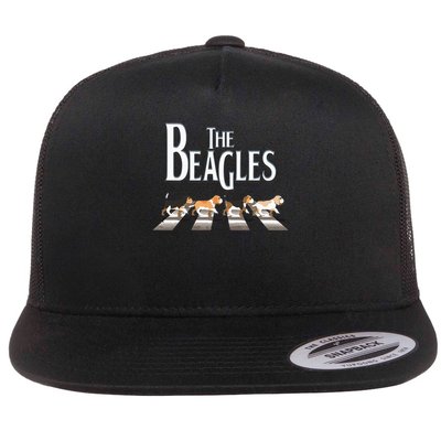 The Beagles, Beagle Dog Funny For Beagle Lovers Flat Bill Trucker Hat
