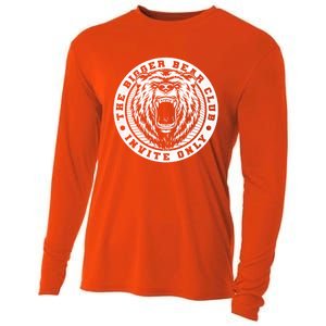 The Bigger Bear Club Mom Dad Nana Gift Cooling Performance Long Sleeve Crew