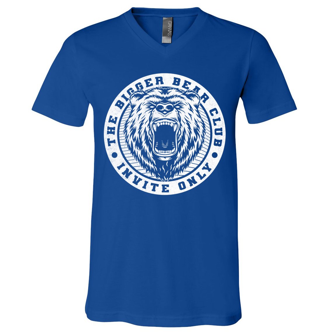 The Bigger Bear Club Mom Dad Nana Gift V-Neck T-Shirt