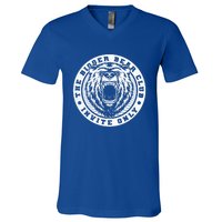 The Bigger Bear Club Mom Dad Nana Gift V-Neck T-Shirt