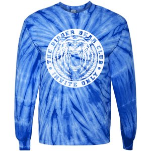 The Bigger Bear Club Mom Dad Nana Gift Tie-Dye Long Sleeve Shirt