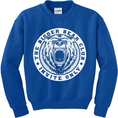 The Bigger Bear Club Mom Dad Nana Gift Kids Sweatshirt