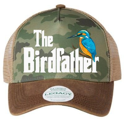 The Birdfather Bird Watching Funny Meme Birder Daddy Legacy Tie Dye Trucker Hat