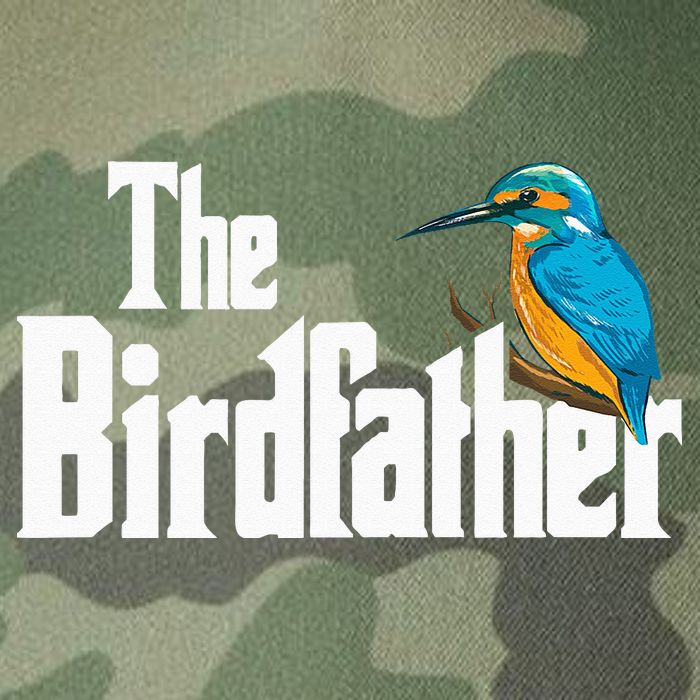 The Birdfather Bird Watching Funny Meme Birder Daddy Legacy Tie Dye Trucker Hat