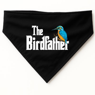 The Birdfather Bird Watching Funny Meme Birder Daddy USA-Made Doggie Bandana