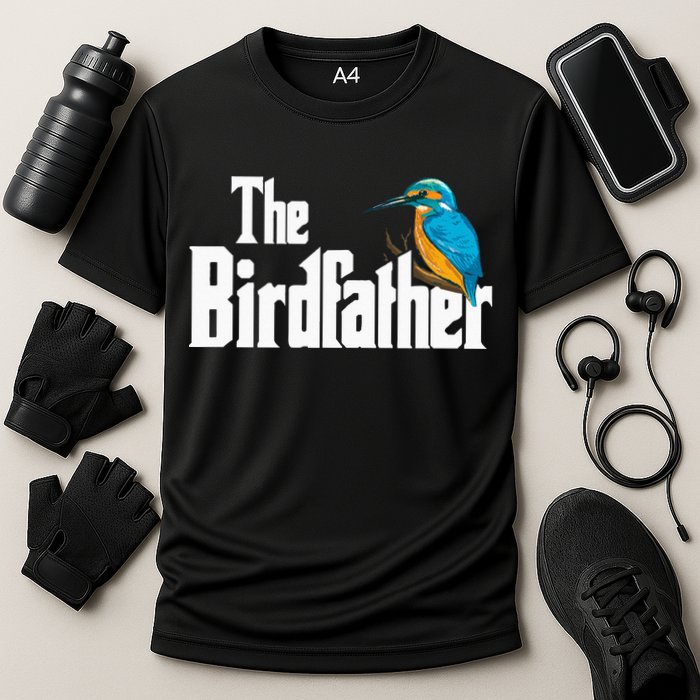The Birdfather Bird Watching Funny Meme Birder Daddy Performance Shirt