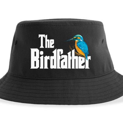 The Birdfather Bird Watching Funny Meme Birder Daddy Sustainable Bucket Hat