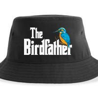 The Birdfather Bird Watching Funny Meme Birder Daddy Sustainable Bucket Hat