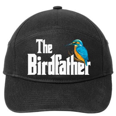 The Birdfather Bird Watching Funny Meme Birder Daddy 7-Panel Snapback Hat