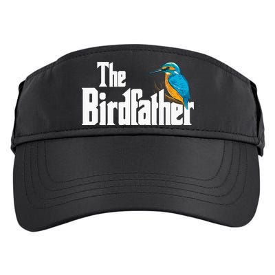 The Birdfather Bird Watching Funny Meme Birder Daddy Adult Drive Performance Visor
