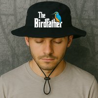 The Birdfather Bird Watching Funny Meme Birder Daddy Bucket Hat