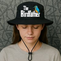 The Birdfather Bird Watching Funny Meme Birder Daddy Bucket Hat