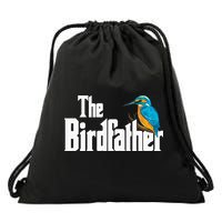 The Birdfather Bird Watching Funny Meme Birder Daddy Drawstring Bag