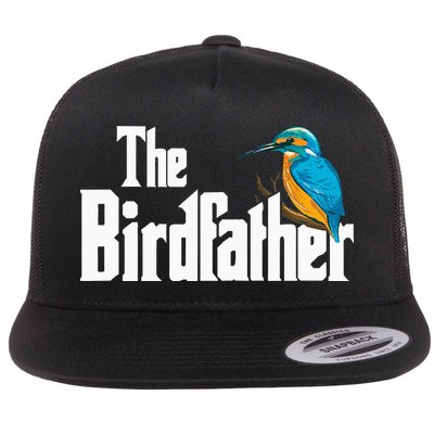 The Birdfather Bird Watching Funny Meme Birder Daddy Flatbill Hat