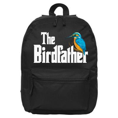 The Birdfather Bird Watching Funny Meme Birder Daddy 16 in Basic Backpack