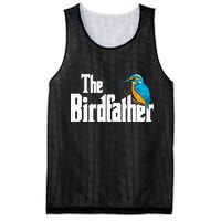 The Birdfather Bird Watching Funny Meme Birder Daddy Mesh Reversible Basketball Jersey Tank