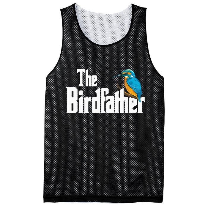 The Birdfather Bird Watching Funny Meme Birder Daddy Mesh Reversible Basketball Jersey Tank