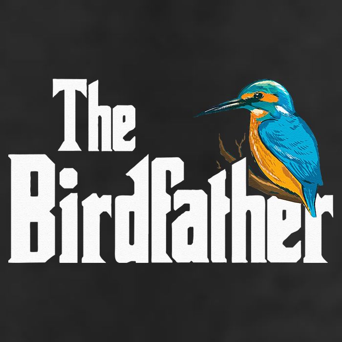 The Birdfather Bird Watching Funny Meme Birder Daddy Large Microfiber Waffle Golf Towel