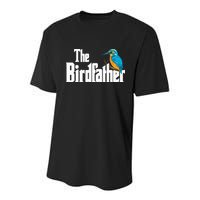 The Birdfather Bird Watching Funny Meme Birder Daddy Youth Performance Sprint T-Shirt
