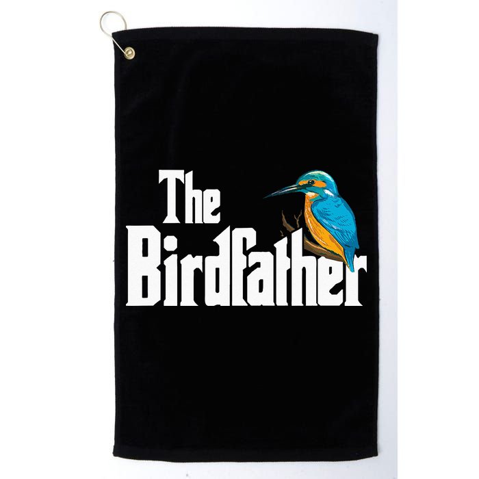 The Birdfather Bird Watching Funny Meme Birder Daddy Golf Towel