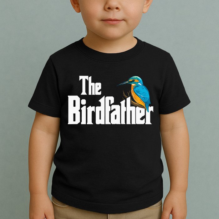 The Birdfather Bird Watching Funny Meme Birder Daddy Toddler T-Shirt