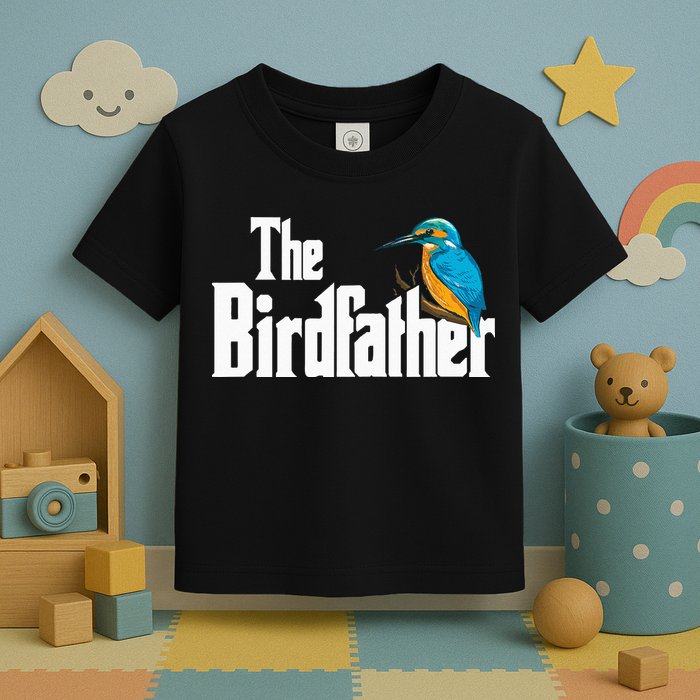 The Birdfather Bird Watching Funny Meme Birder Daddy Toddler T-Shirt