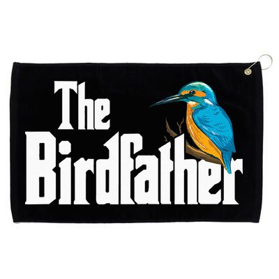 The Birdfather Bird Watching Funny Meme Birder Daddy Grommeted Golf Towel