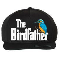The Birdfather Bird Watching Funny Meme Birder Daddy Wool Snapback Cap