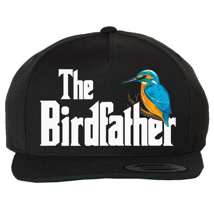 The Birdfather Bird Watching Funny Meme Birder Daddy Wool Snapback Cap