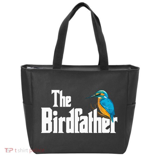The Birdfather Bird Watching Funny Meme Birder Daddy Zip Tote Bag