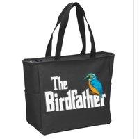 The Birdfather Bird Watching Funny Meme Birder Daddy Zip Tote Bag