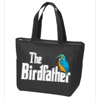 The Birdfather Bird Watching Funny Meme Birder Daddy Zip Tote Bag
