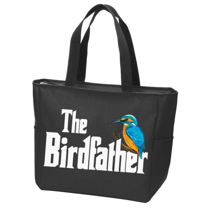 The Birdfather Bird Watching Funny Meme Birder Daddy Zip Tote Bag