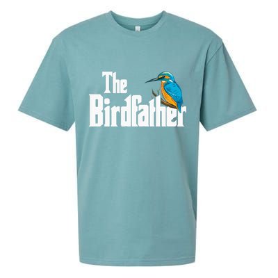 The Birdfather Bird Watching Funny Meme Birder Daddy Sueded Cloud Jersey T-Shirt