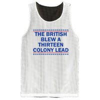 The British Blew A Thirteen Colony Lead Funny 4th Of July Mesh Reversible Basketball Jersey Tank