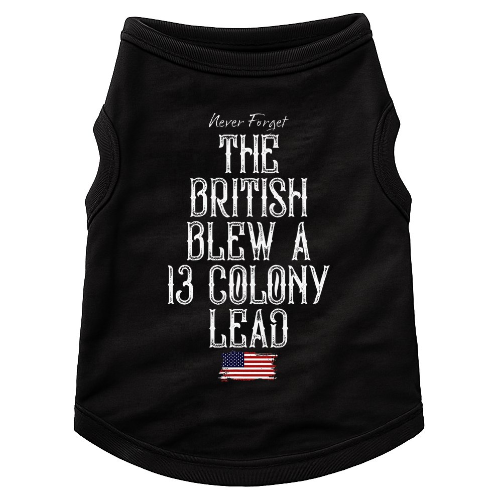The British Blew A 13 Colony Lead Doggie Tank