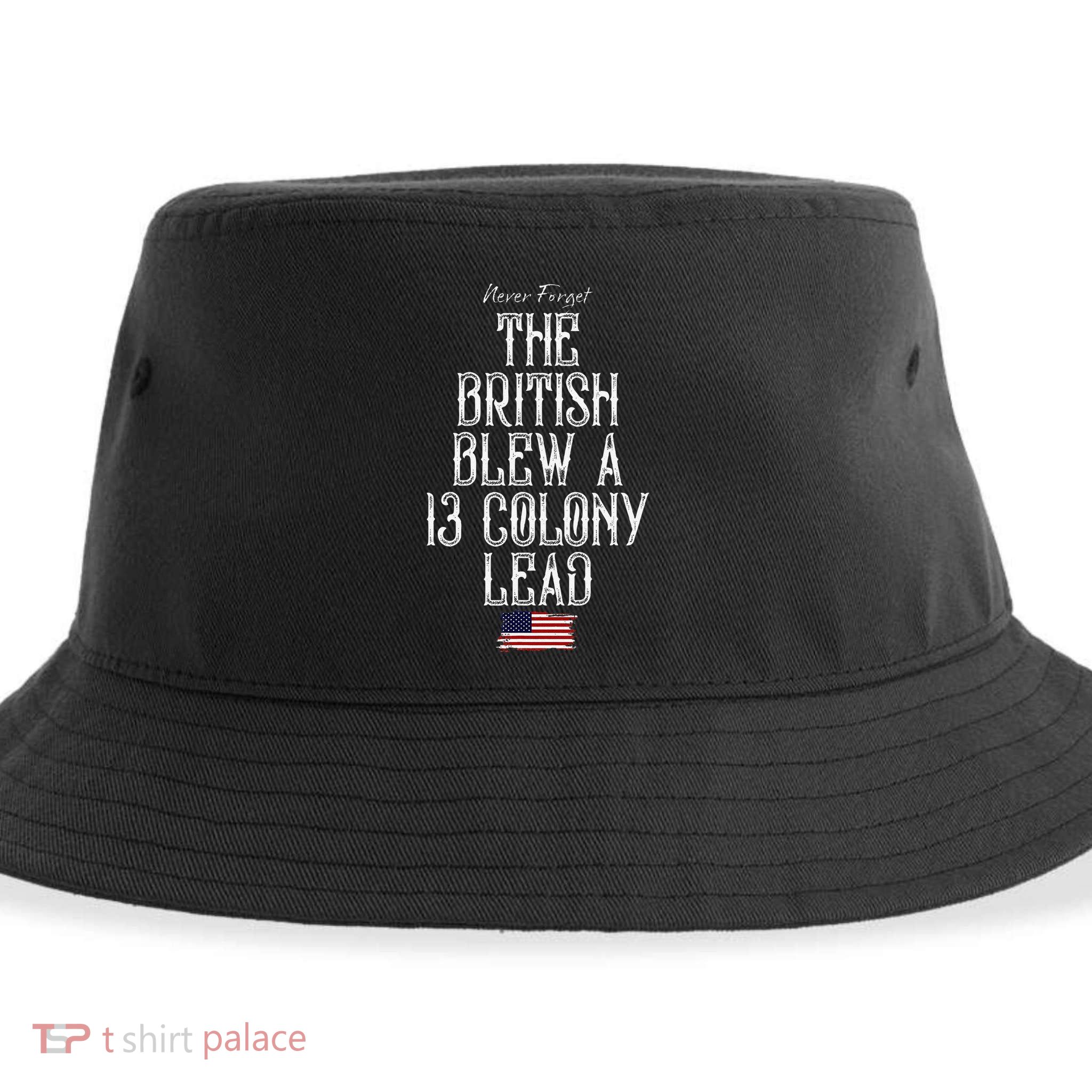 The British Blew A 13 Colony Lead Sustainable Bucket Hat