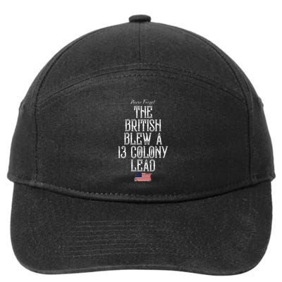 The British Blew A 13 Colony Lead 7-Panel Snapback Hat