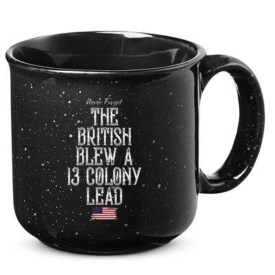 The British Blew A 13 Colony Lead 15oz Campfire Ceramic Mug