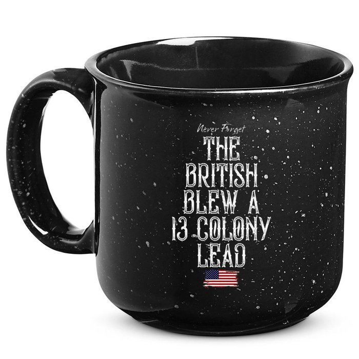 The British Blew A 13 Colony Lead 15oz Campfire Ceramic Mug