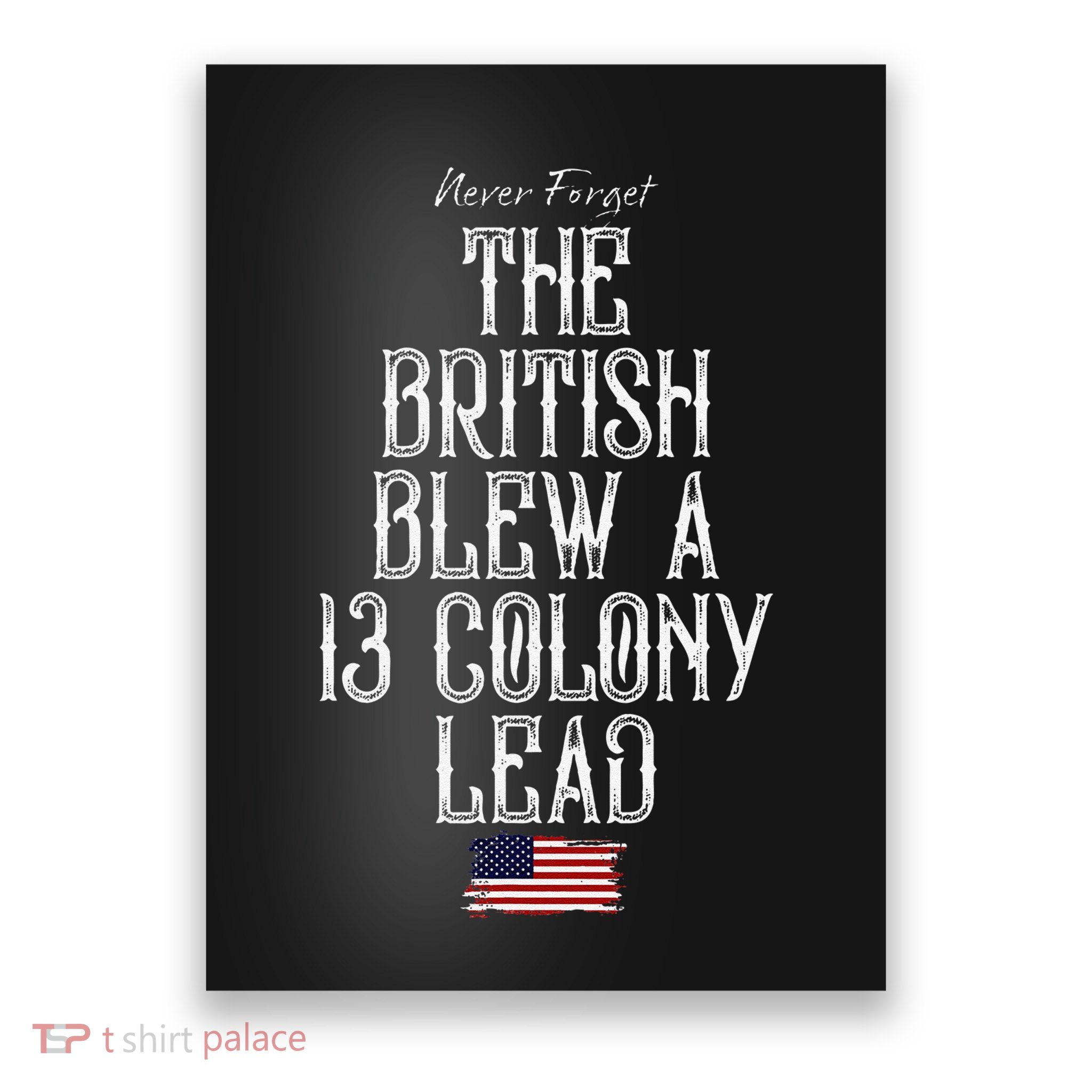 The British Blew A 13 Colony Lead Poster