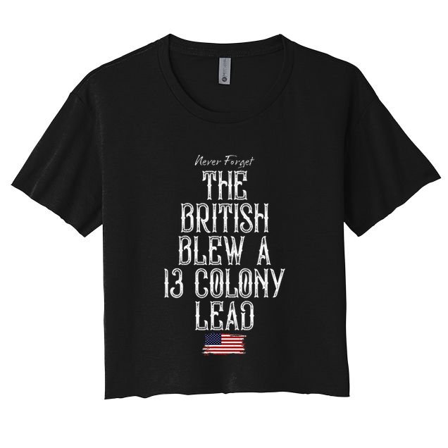 The British Blew A 13 Colony Lead Crop Top