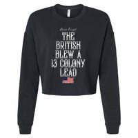 The British Blew A 13 Colony Lead Cropped Pullover Crew