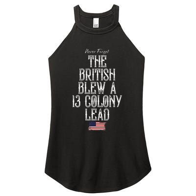 The British Blew A 13 Colony Lead Women's Perfect Tri Rocker Tank