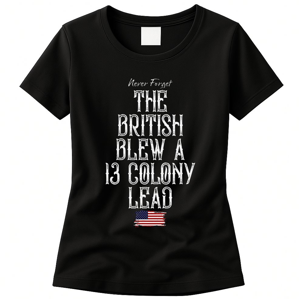 The British Blew A 13 Colony Lead Womens T-Shirt